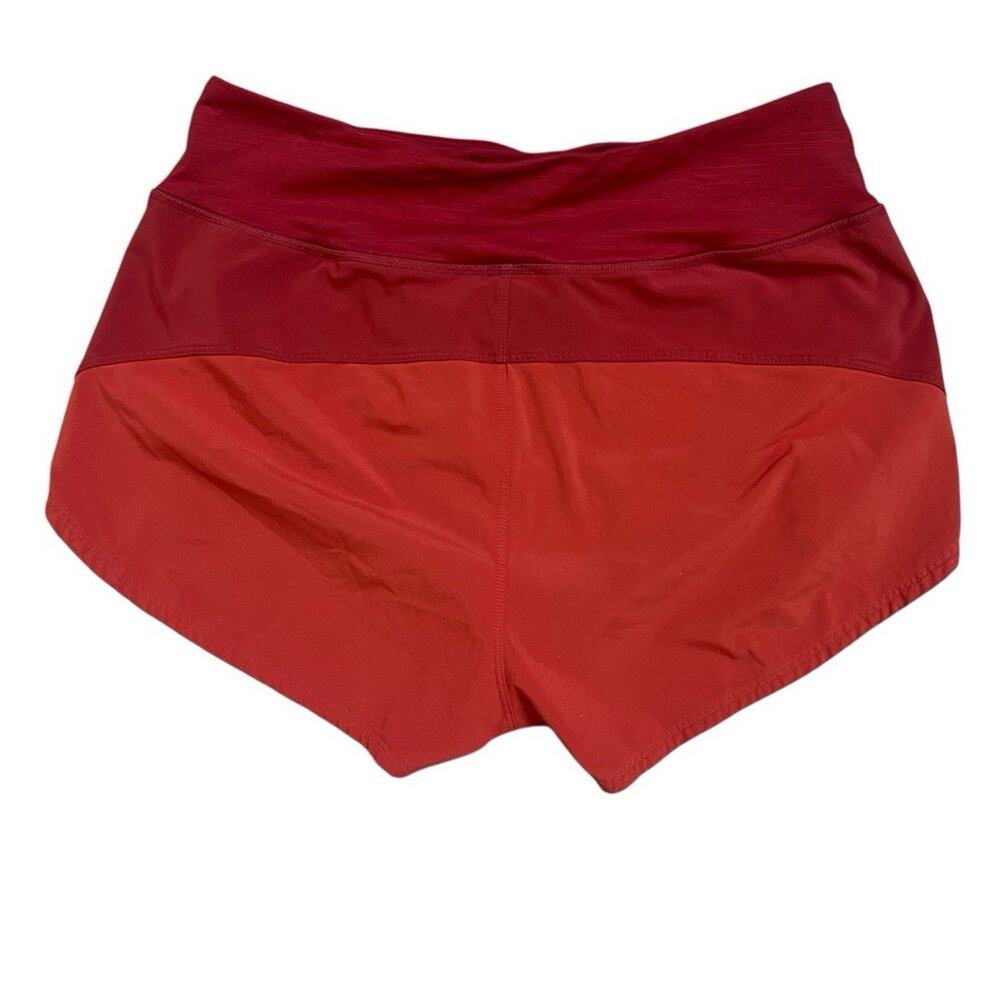 Outdoor Voices Womens Hudson Shorts Sz M Lined Pebbled Rust Gym Running Fitness - Picture 2 of 7